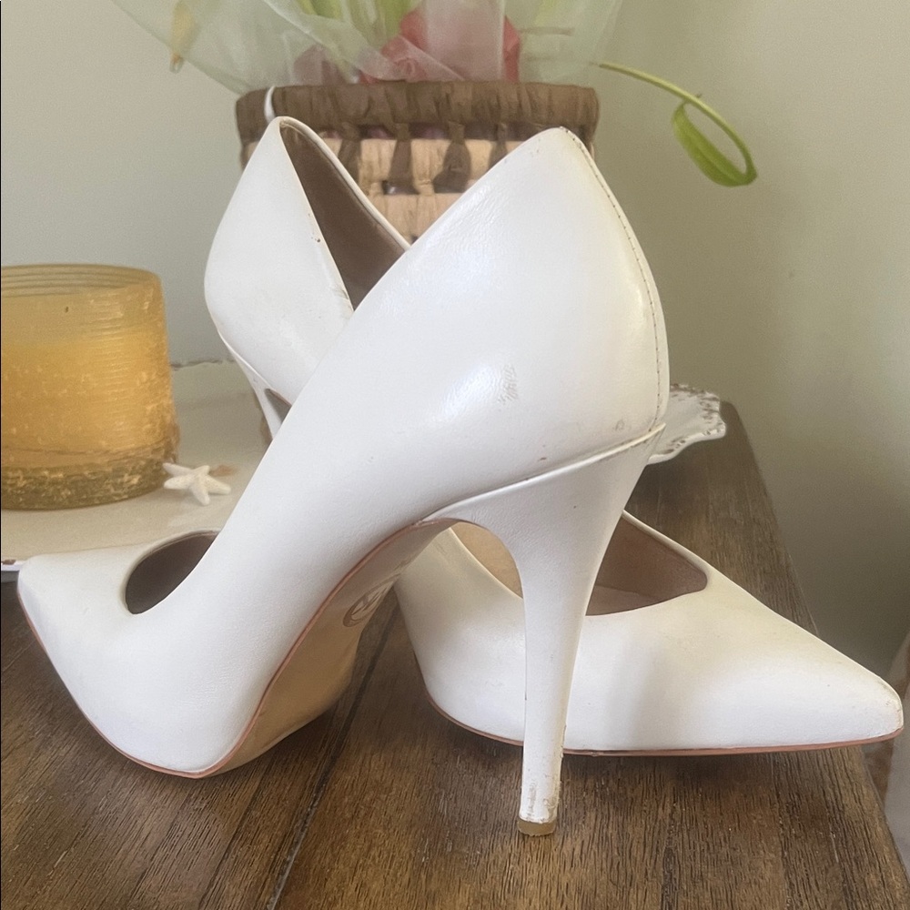 Michael Kors White Heels